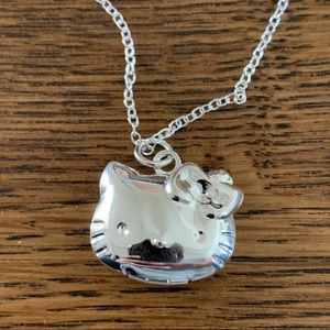 925 Sterling Silver Hello Kitty Locket Pendant NEW